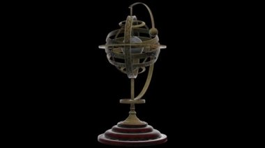 Armillary küresinin 3D animasyonu (usturlabın) Asıl 3D modeli: Stellaratoris tarafından geliştirilen Armillary sphere (usturlabın) CC Özniteliği Web altında lisanslıdır: skeçfab