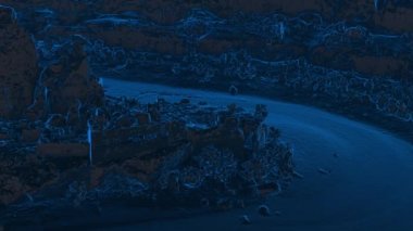 Arkaplanda 3d animasyon modeli