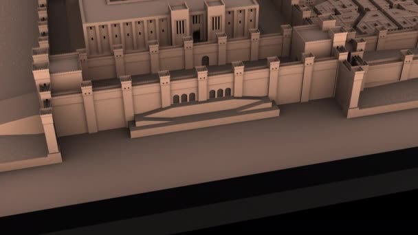 Siyah Arkaplanda Model Animasyonu — Stok video