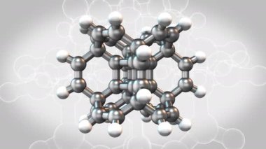 Gri arka planda 3D Modelleme