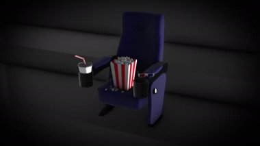 Siyah arkaplanda 3B model animasyonu