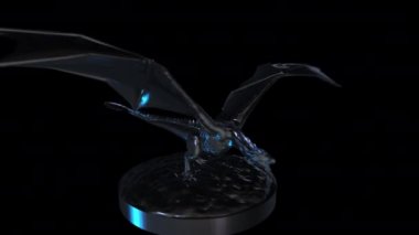 Dragon 'un 3D animasyonu. Orijinal 3D model: Drogon Game of Thrones by fecerate CC Öznitelik Web: skeçfab