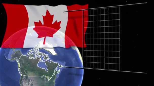 Státy Světové Vlajky Mapa Animace — Stock video