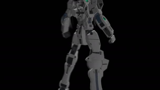 Animacja 004 Gundam Nadleeh Oryginalny Model 004 Gundam Nadleeh Przez — Wideo stockowe