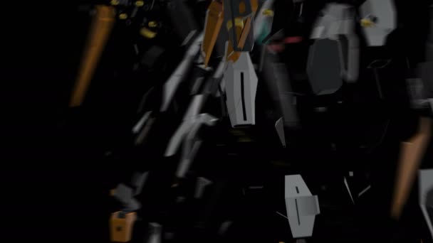 007 Gundam Ariosの3Dアニメーションオリジナル3Dモデル SmartboyによるGn 007 Gundam AriosはCc表示の下でライセンスされていますWeb Skotchfab — ストック動画