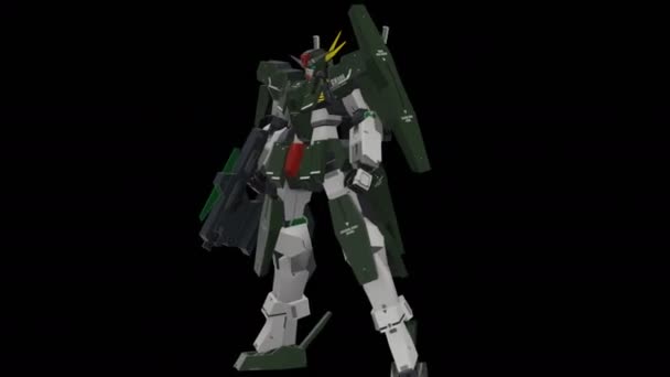 Smartboy制作的Gn 006 Gundam Cherudim 3D原型机的3D动画Gn 006 Gundam Cherudim在Cc Atattribution Web下获得授权 — 图库视频影像