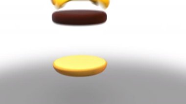 Beyaz arkaplanda 3B model