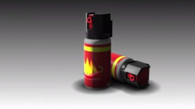 Beyaz arkaplanda 3B model animasyonu