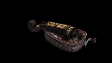 Siyah arkaplanda 3D animasyon modeli