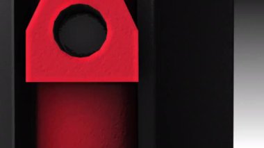 Beyaz arkaplanda 3B model animasyonu