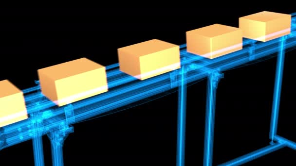 3D模型动画 传送机 — 图库视频影像