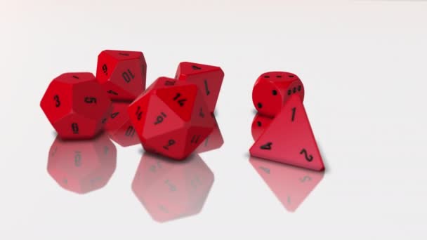 Tabell Top Game Dice — Stockvideo