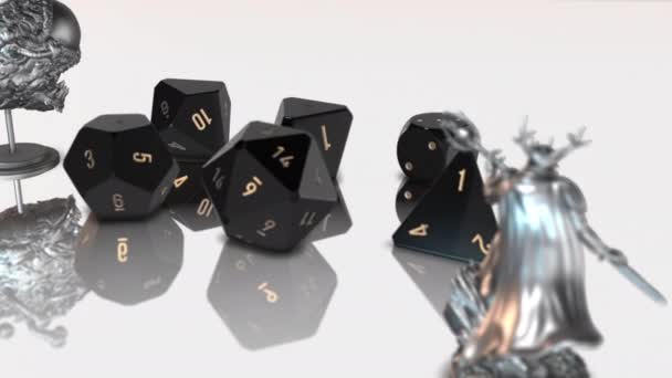 Tabel Top Game Dice — Stockvideo