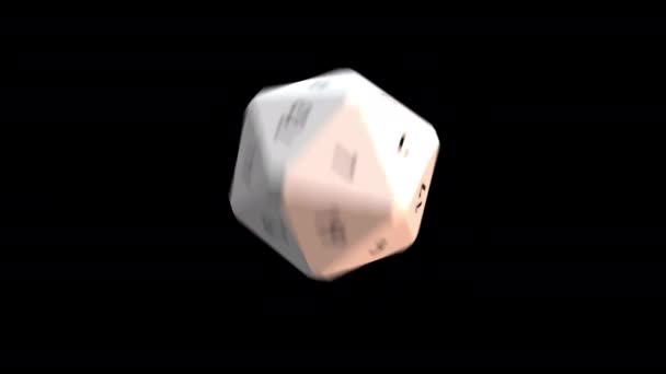 Tabel Top Game Dice — Stockvideo