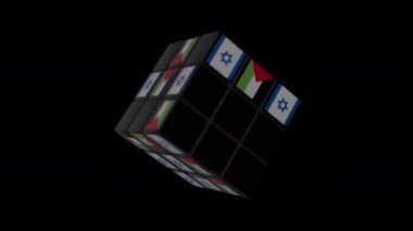 rubik zar animasyonu - zıtlık içinde devletler