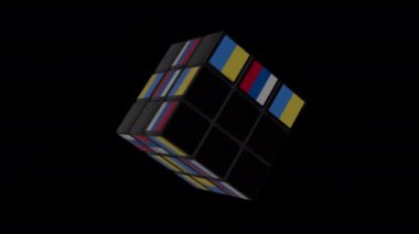 rubik zar animasyonu - zıtlık içinde devletler