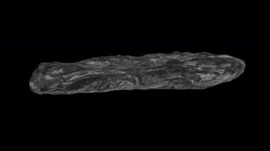 Siyah arkaplanda 3D animasyon modeli