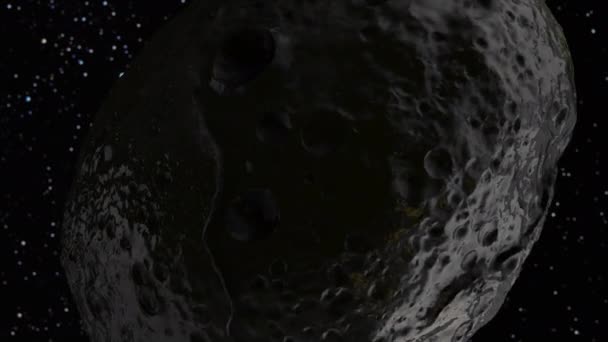 Asteroide Espacial Minería Reconstrucción — Vídeo de stock