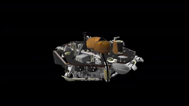 Animazione Del Lander Marts Missione Insight — Video Stock