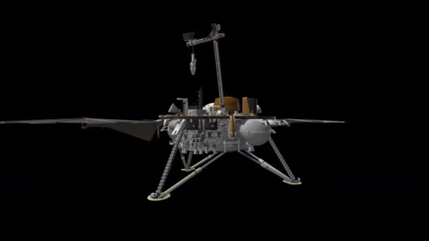 Animazione Del Lander Marts Missione Insight — Video Stock