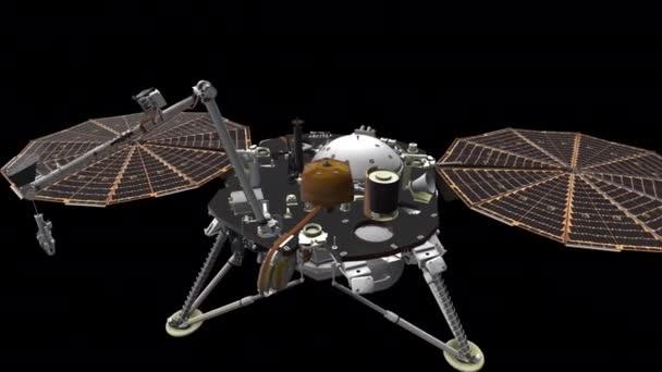 Animação Marts Lander Missão Insight — Vídeo de Stock