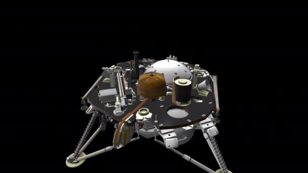 Animação Marts Lander Missão Insight — Vídeo de Stock