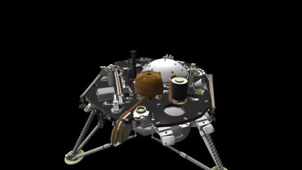 Animace Marts Lander Insight Mission — Stock video