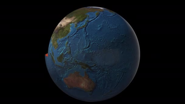 Interne Terrestrische Structuur Model — Stockvideo