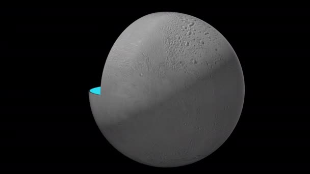 Estrutura Interna Plantes Satélites — Vídeo de Stock