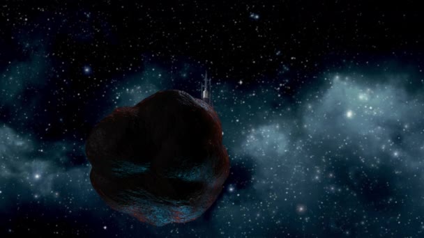 Animazione Mineraria Asteroide Modello — Video Stock