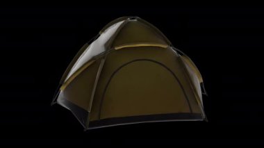 Siyah arkaplanda 3B model animasyonu