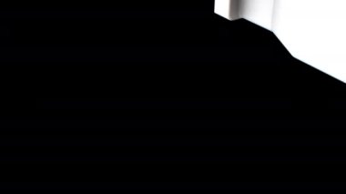 Siyah arkaplanda 3B model animasyonu