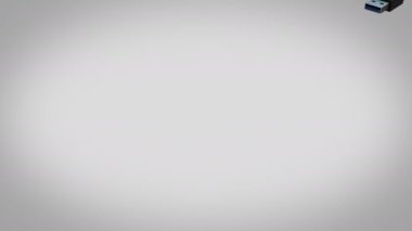 Beyaz arkaplanda 3B model animasyonu