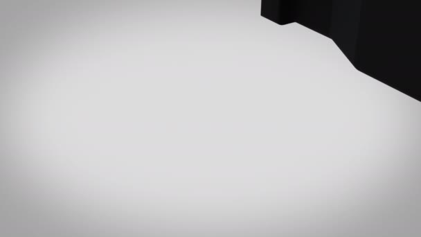 白色背景的3D模型动画 — 图库视频影像