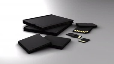 Beyaz arkaplanda 3B model animasyonu