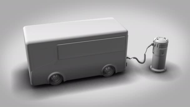 Opladen Van Een Elektrisch Voertuig — Stockvideo