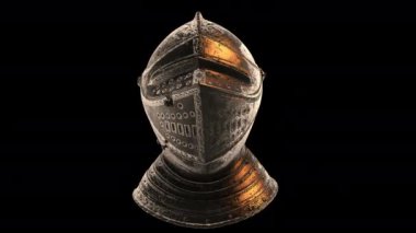 Siyah arkaplanda 3B model animasyonu