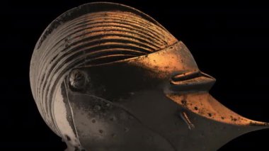 Siyah arkaplanda 3B model animasyonu