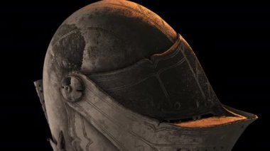 Siyah arkaplanda 3B model animasyonu