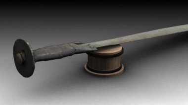 Gradyan arkaplanda 3d animasyon modeli