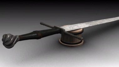 Gradyan arkaplanda 3d animasyon modeli