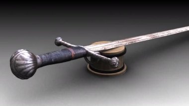 Gradyan arkaplanda 3d animasyon modeli