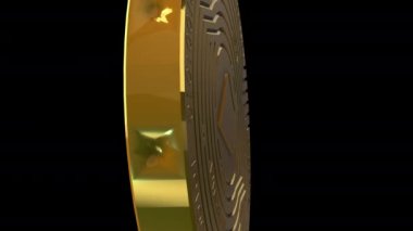 Siyah arkaplanda 3D animasyon modeli