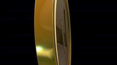 Siyah arkaplanda 3D animasyon modeli