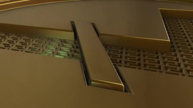 Siyah arkaplanda 3D animasyon modeli