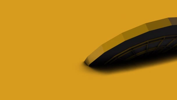 Animation Yellow Isometric Infographic — Stock Video