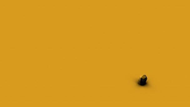 Animación Infografía Isométrica Amarilla — Vídeo de stock