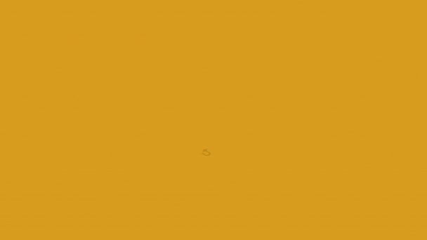 Animación Infografía Isométrica Amarilla — Vídeo de stock
