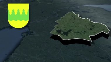 Finlandiya 'nın Kainuu bölgesi Silah Canlandırma Haritası