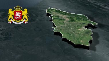 Gürcistan coğrafi haritası bölgeleri